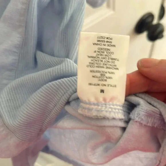 Simply Blessed Blue Button Down Shirt Sz M - Picture 3 of 6